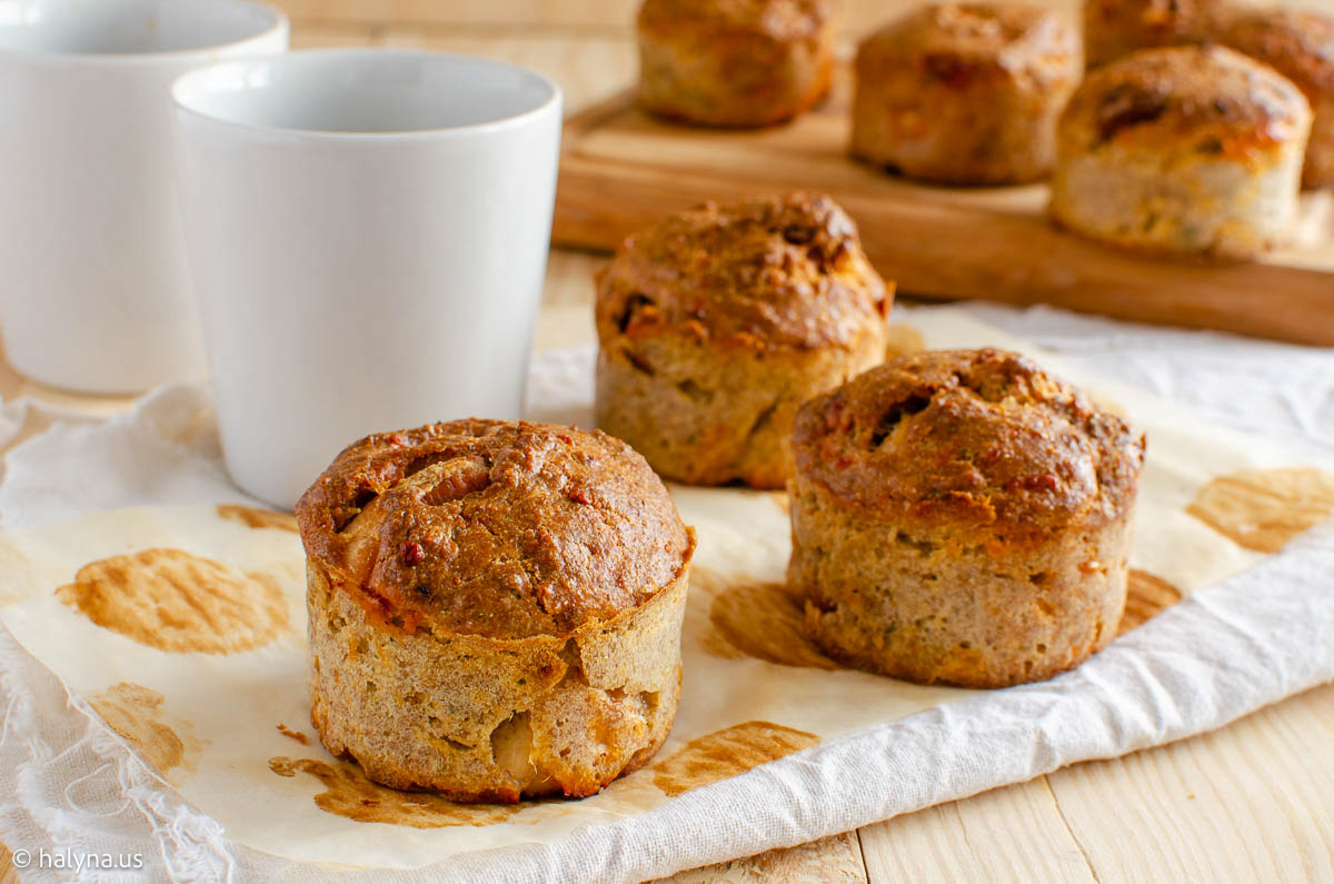 Smoky Sausage & Cheddar Cupcakes