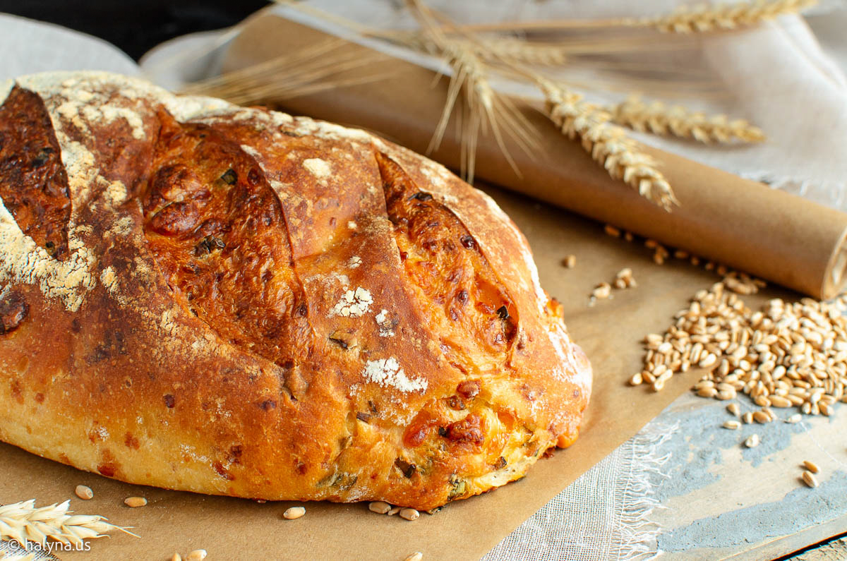 Three-Cheese Scallion Loaf